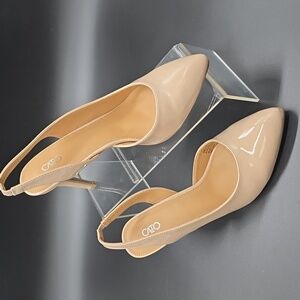 CATO | Women's | Slingback Pumps |Nude Patents | Pointed Toe | Size 10M